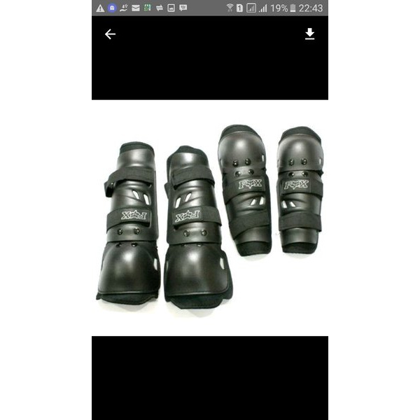 Unik deker pelindung siku lutut set fox deker touring