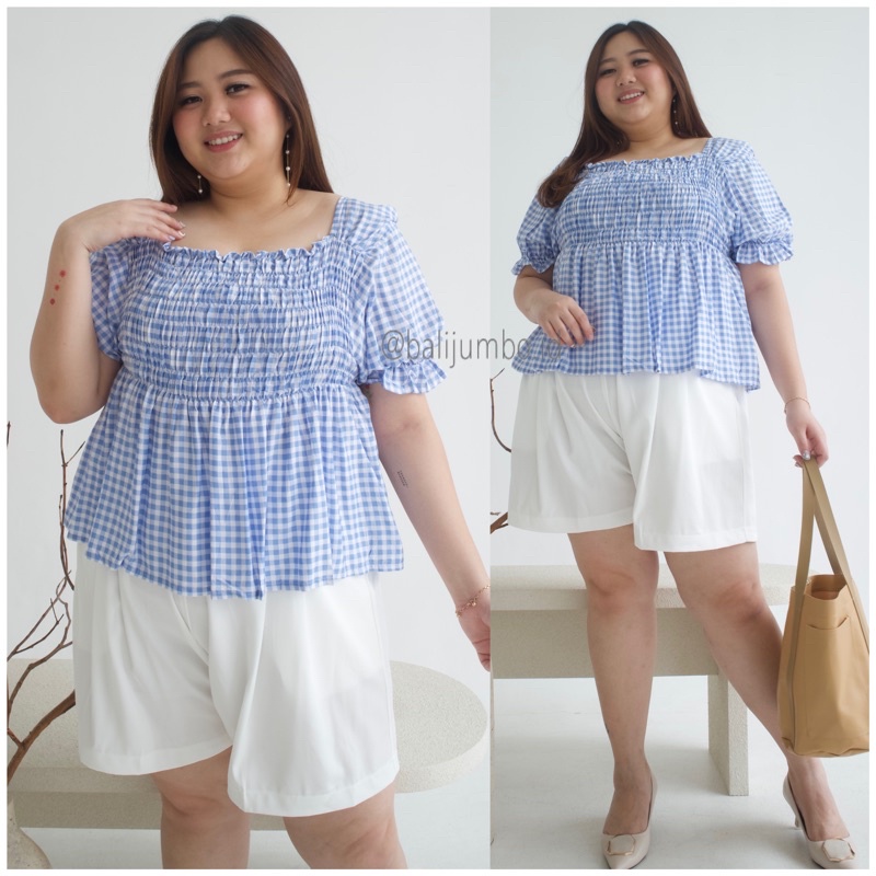 ATASAN JUMBO TOP BLOUSE BLUS BIGSIZE BIG SIZE JUMBO XXL XXXL WANITA PEREMPUAN CEWE CEWEK RAYON BALI