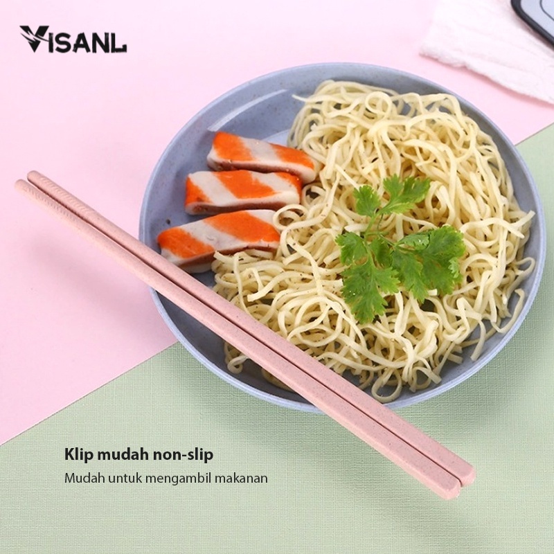 Sumpit melamin sumpit Makanan Anti Slip Anti Bakteri Tahan Panas Peralatan Makan Chopsticks