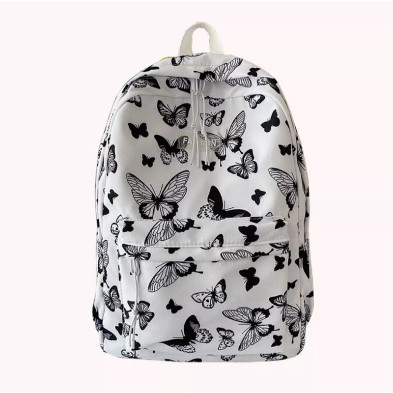 Raid_store93 Tas Ransel motif kupu-kupu lucu/Tas ransel terbaru/tas sekolah perempuan