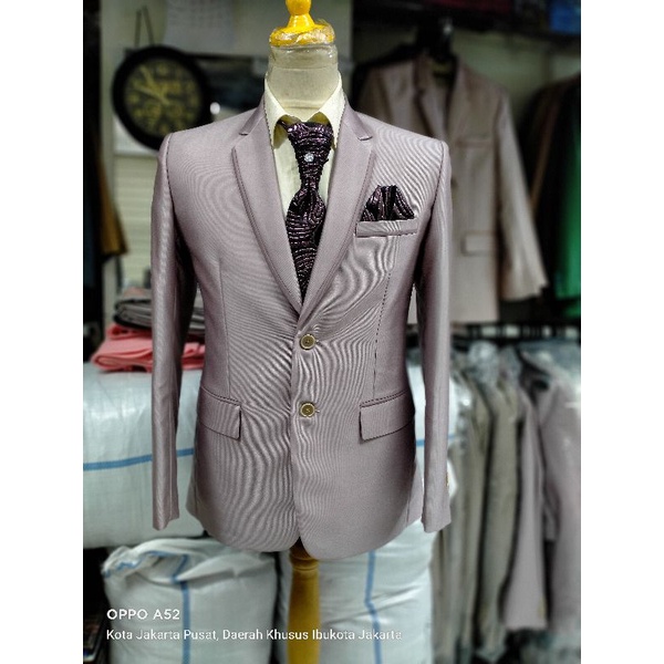 jas Lilac jas pria formal jas pengantin jas nikah jas slimfit jas wedding jas setelan jas modern