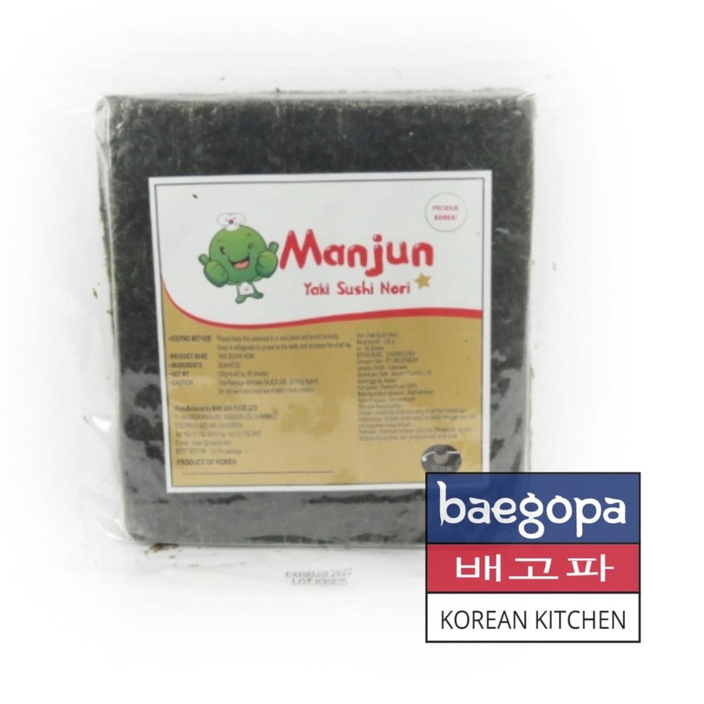 

xxqo MANJUN Sushi Nori Kimbab 50 S Halal │ Nori Gimbab Import Lembar Rumput Laut.. d43♔