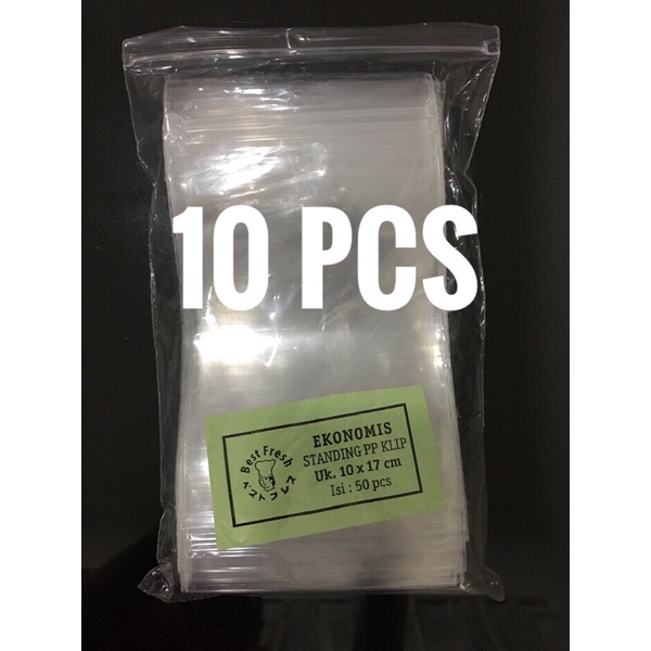 Standing Pouch Klip 10x17cm (10PCS) Single Seal