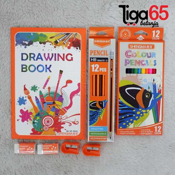 365 STATIONERY SET #40979 Buku &amp; Alat Tulis Anak / Karakter Fancy Gambar Lucu