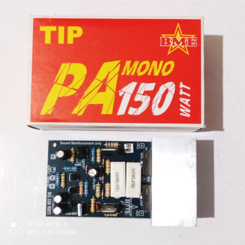 Kit PA OCL 150 Watt Mono Plus TR Final dan Pendingin By BME