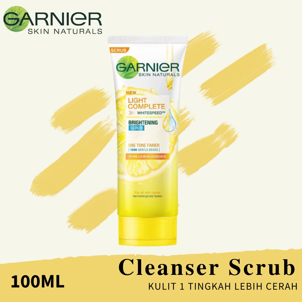 SEEKM / GARNIER BRIGHT LIGHT COMPLETE BRIGHTENING FOAM SCRUB WHITESPEED BPOM