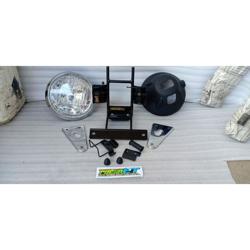 paket set lampu depan  RX KING 2008 peredam lmpu depan breket kupingan lampu 08 rx king peredam