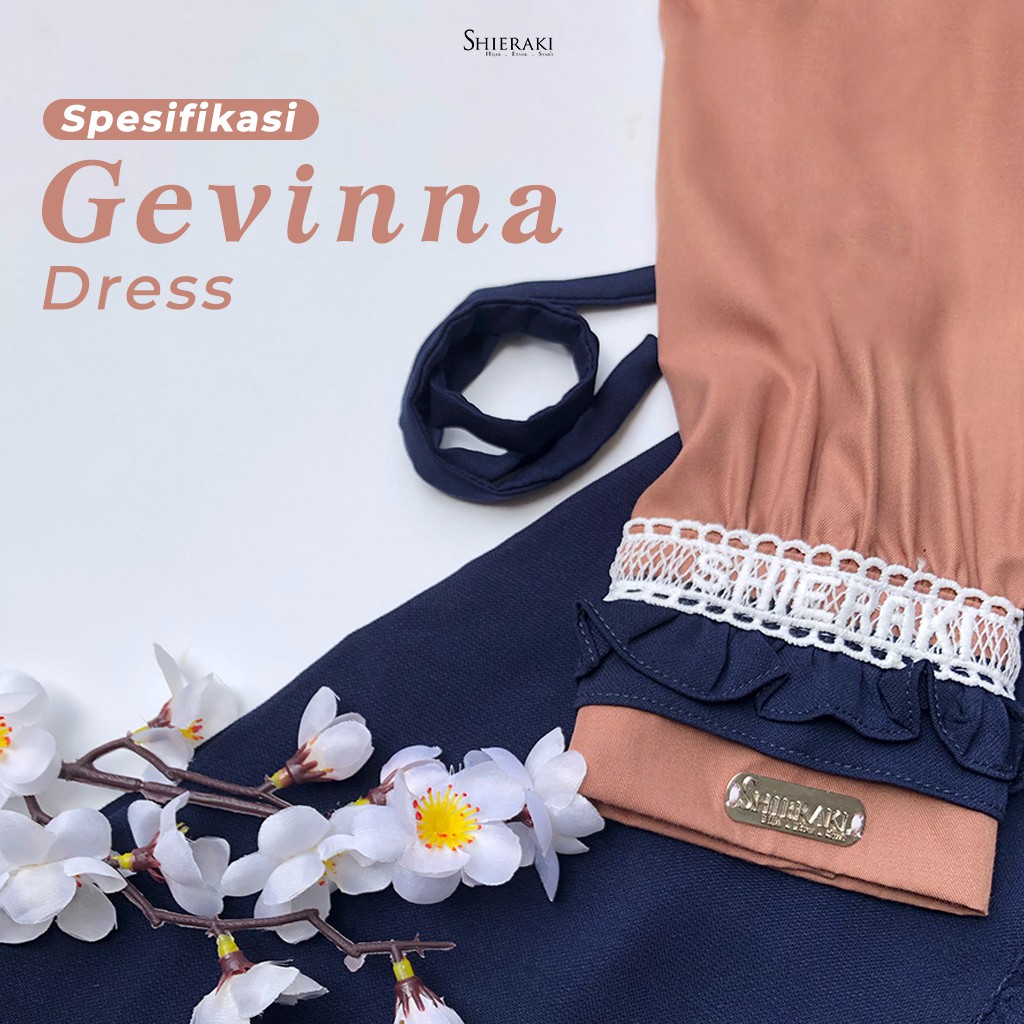 {SHIERAKI} Gevinna Dress Mom n kid. gamis couple ibu dan anak