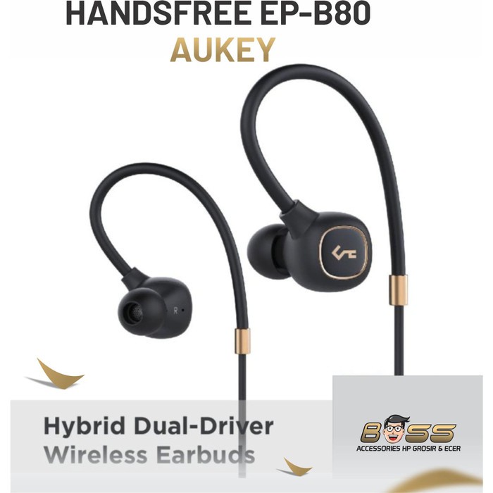 AUKEY EP-B80 HEADSET HYBIRD DUAL-DRIVER WIRELESS EARBUDS