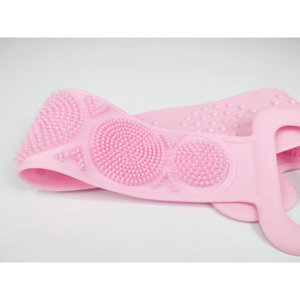 Silicone Bath Brush 70cm Massage Towel Karet Silikon Mandi Tarik Sikat