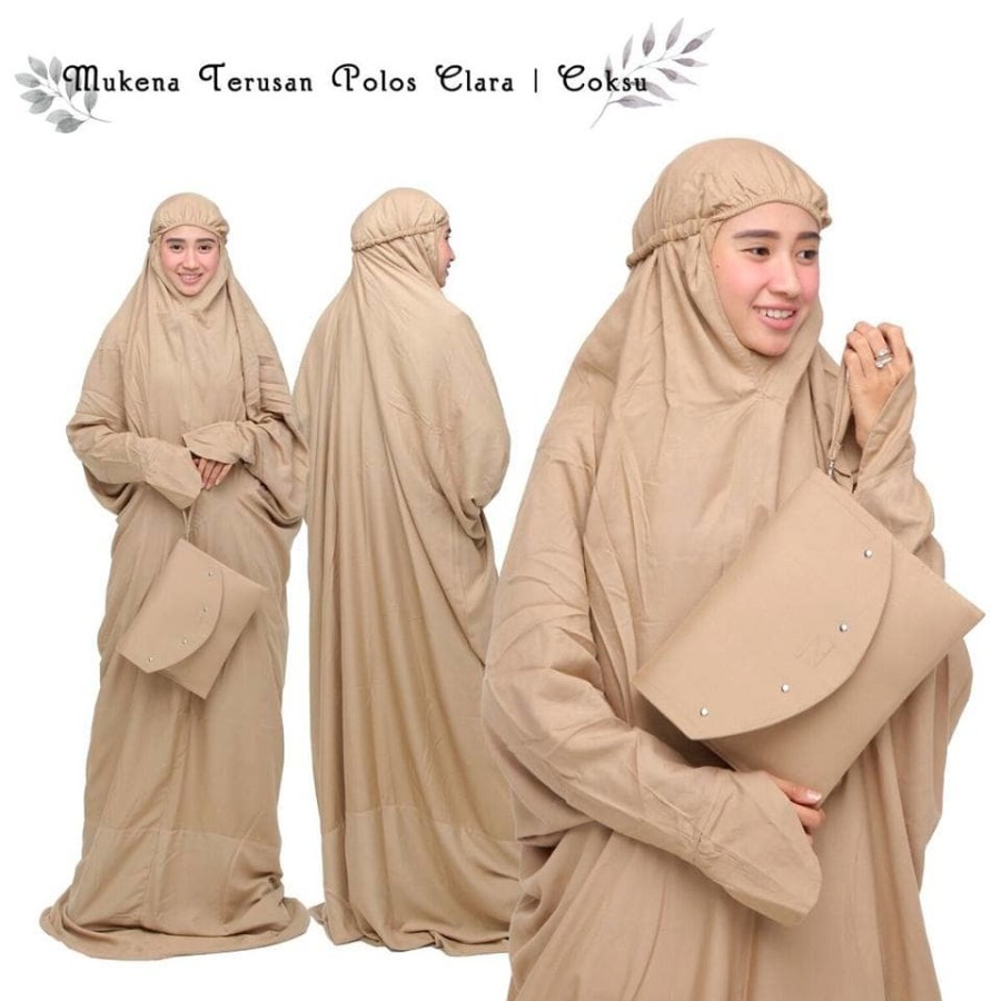 Mukena Dewasa Micro katun polos Lembut Mukenah Jumbo Bahan Adem Grosir Murah / Zaini Collection