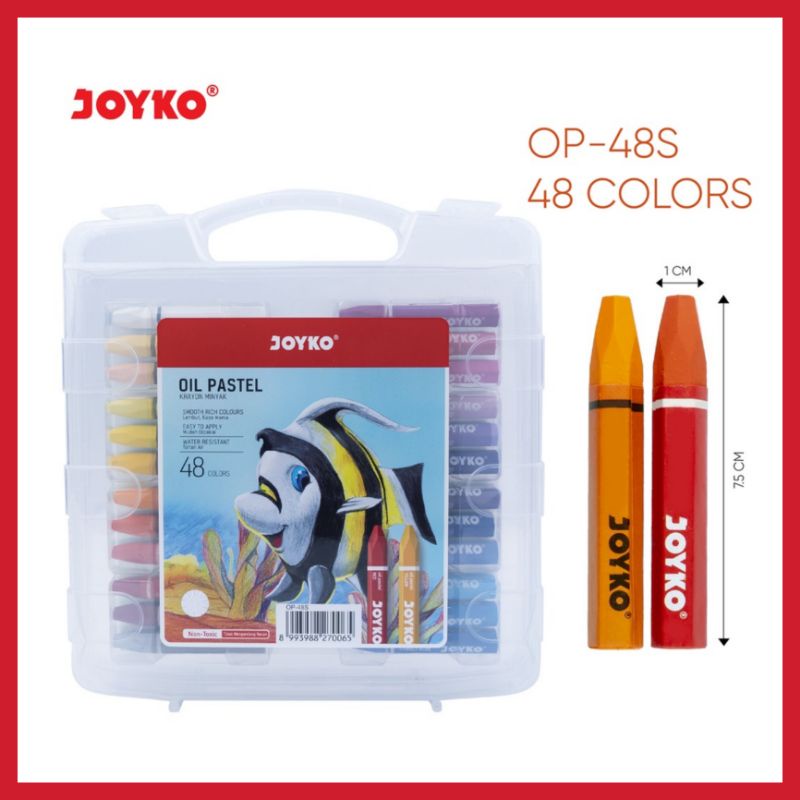 

Ag KRAYON CRAYON OIL PASTEL JOYKO 48 WARNA