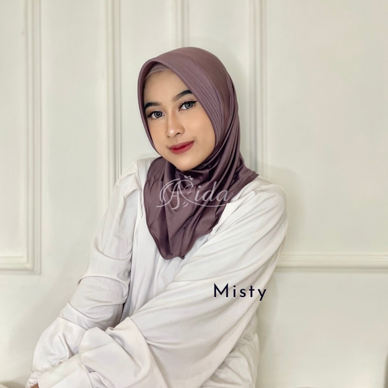 Jilbab Sport Volly Jersey Hijab Instant-Misty