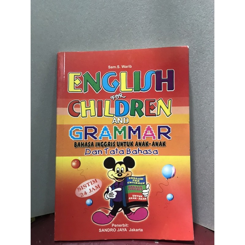 Buku kamus anak - English for children and grammar