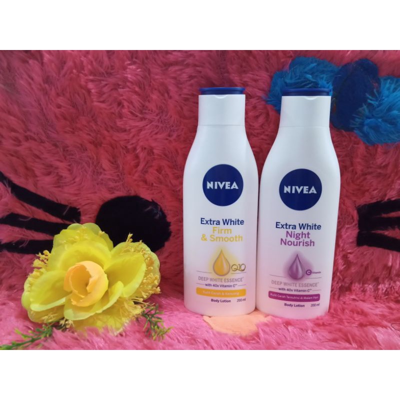 Paket Whitening 2 (Nivea Body Lotion Firm Smooth & Nivea Body Lotion Night Nourish)