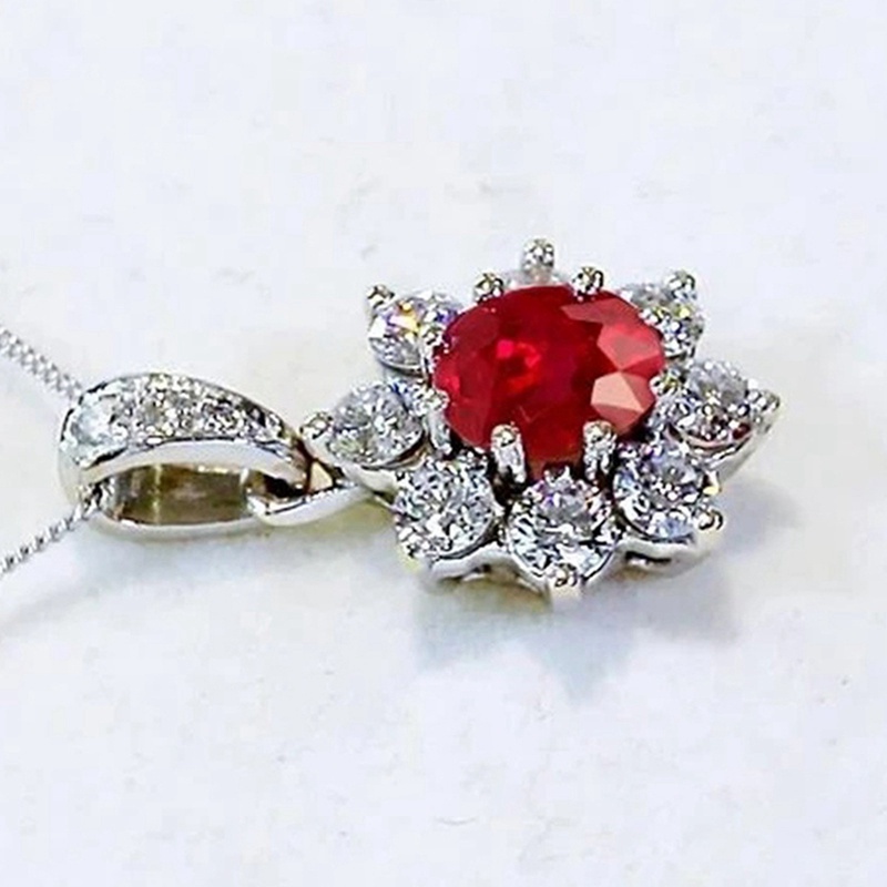 Fancyqube Kalung Liontin Cubic Zirconia Untuk Wanita