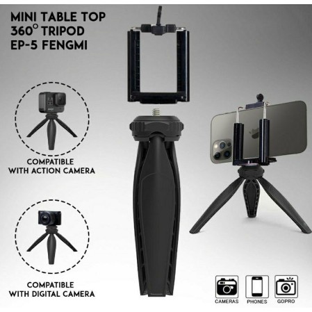 Tripod Mini Tripod Genggam Meja Serbaguna Portable Stand Hp Kamera LED