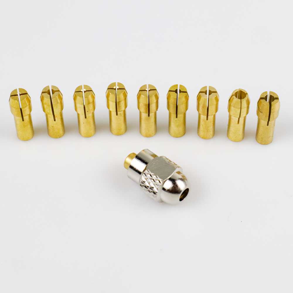 TD-DFA Taffware Chuck Mata Bor Drill Brass Collet 11PCS - DMPJ-31