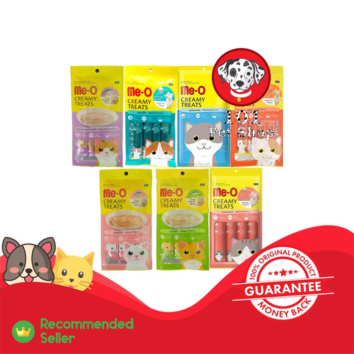 Makanan kucing meo creamy treats all varian 60gr