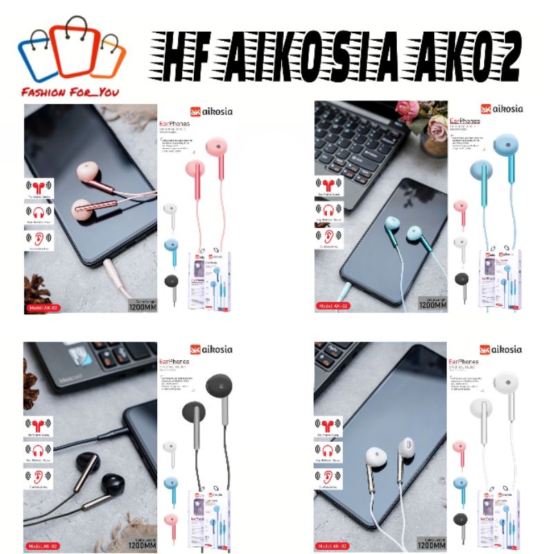 Handsfree/ Earphone/ Hendset / HF Aikosia Model AK02