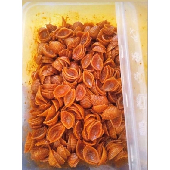 

Kerang Spiral Pedas Daun Jeruk | Kemasan Box