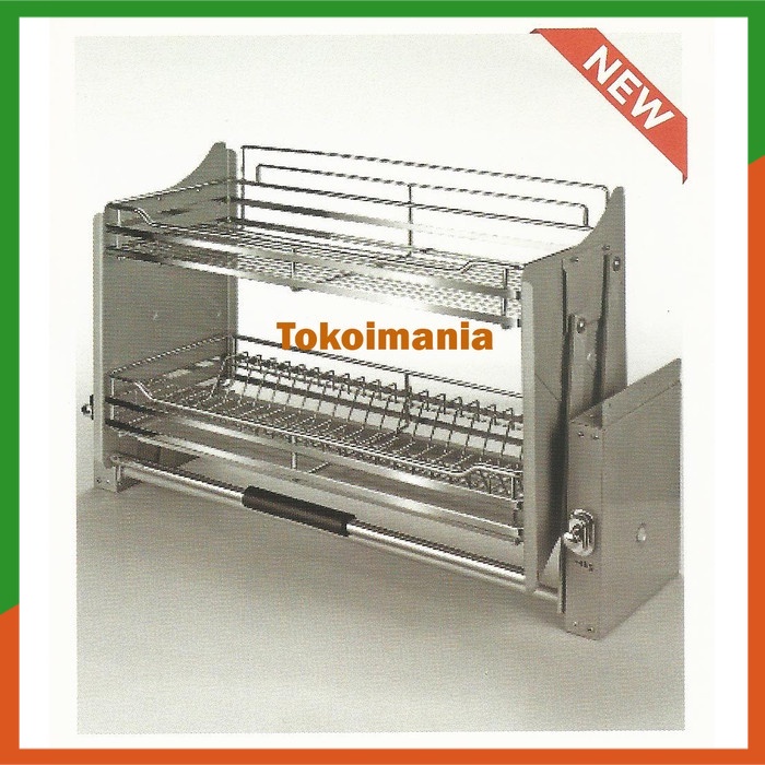 Rak Piring Serbaguna Tarik ke Bawah Vitco Slow Motion XC 26260