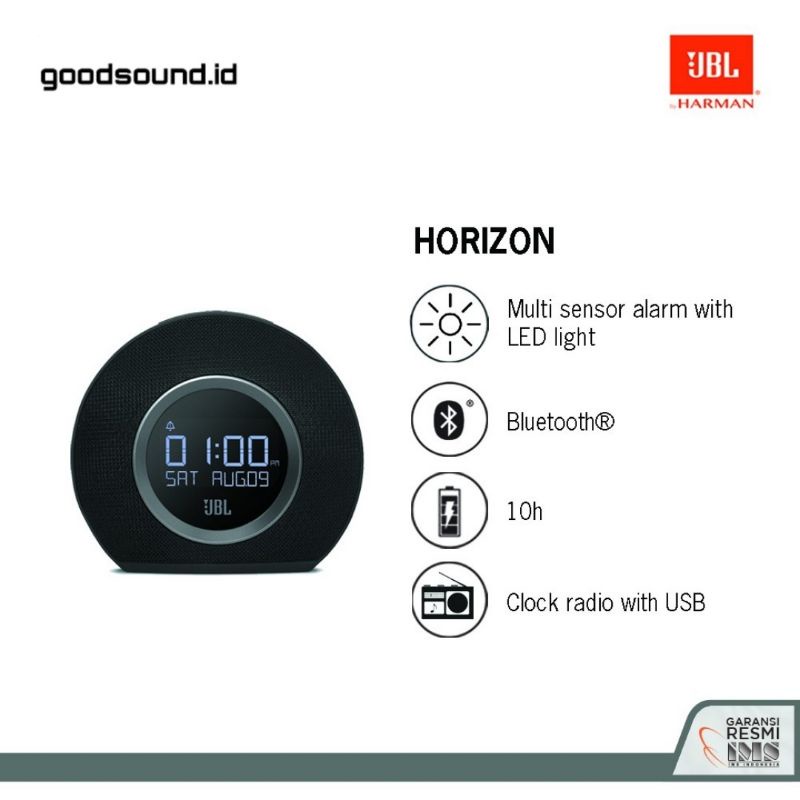 ORIGINAL ASLI JBL Horizon Bluetooth Clock Radio GARANSI RESMI IMS 1 TAHUN