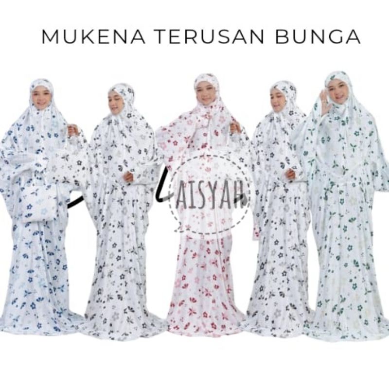 BISa codMukena Terusan Jumbo Katun Rayon Bali Mukena Dewasa Mukena Murah