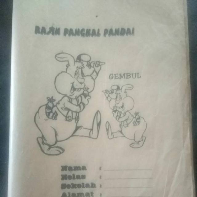 Sampul buku tulis motif