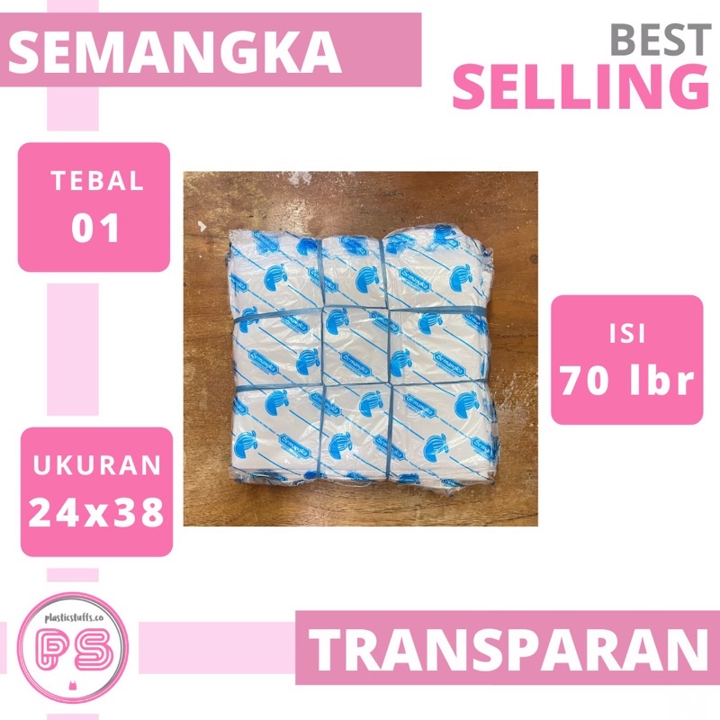 Kresek Tanggung Bening, Kresek Bening, Tas Kresek 24, Kresek Transparan, Kantong Plastik Transparan 