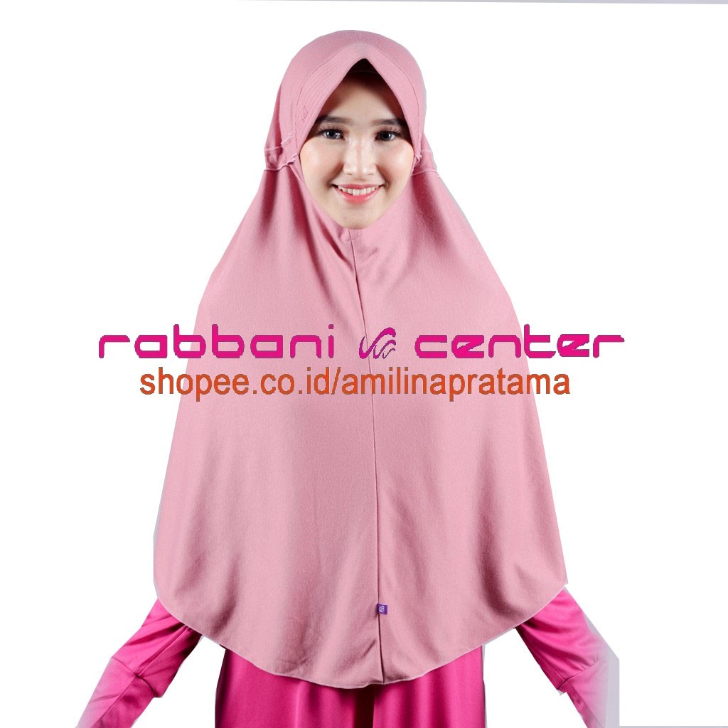 terlaris kerudung sekolah rabbani innova lx pink dusty rabani