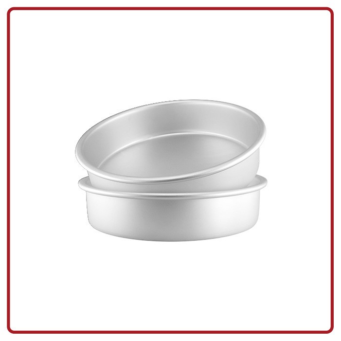 Maspion 8″ Round Pan Anodize Set 2 Pcs - Cetakan Kue Aluminium
