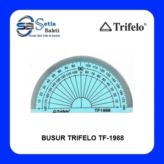 

TRIFELO Penggaris Busur 180 Derajat 10 cm TF 1988 - 1 Pcs