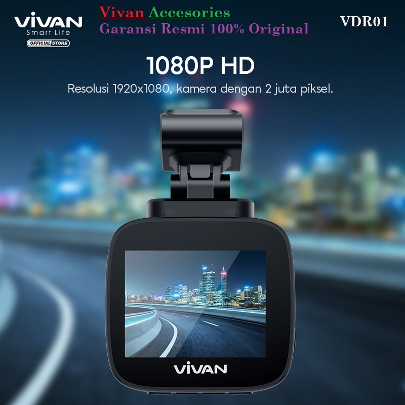 Vivan VDR01 HD Super Wide Angle Dashcam Car Dash Cam Camera CCTV Mobil