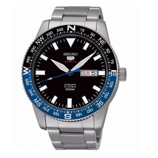 Seiko 5 SRP659K1 Sports Silver Black Blue Automatic