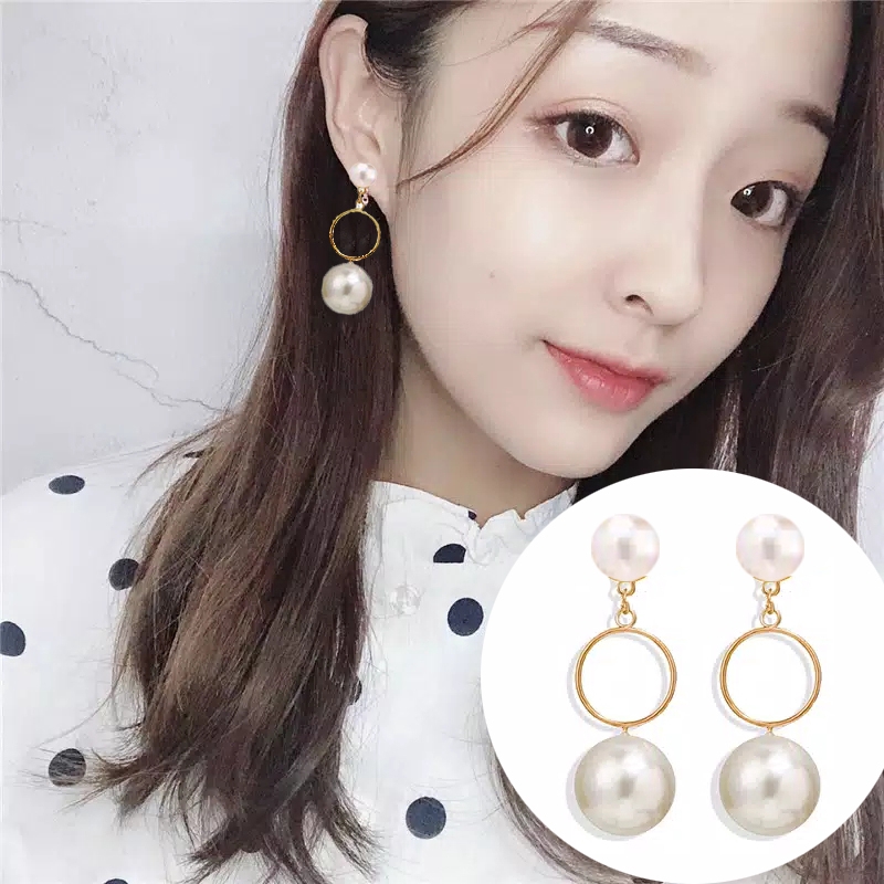 Anting panjang wanita kekinian style korea 399