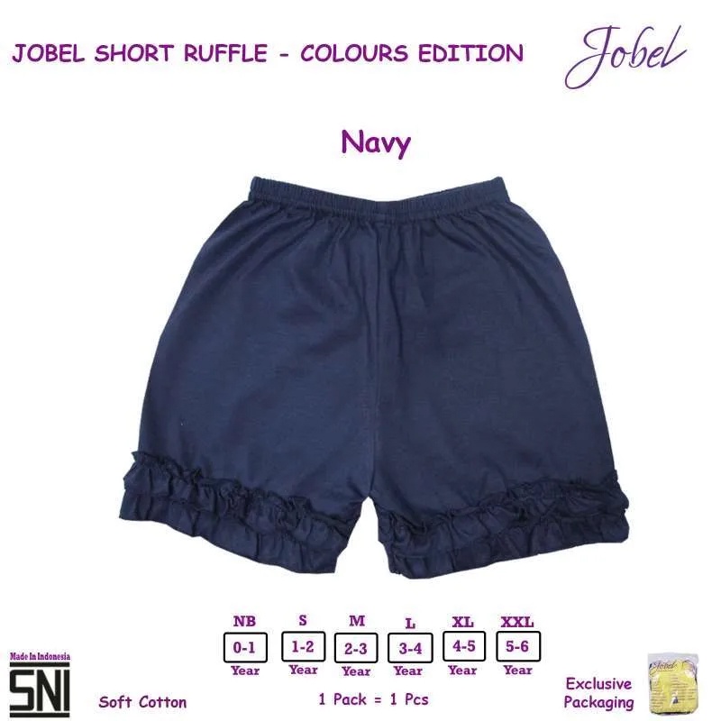 Jobel Girl Shorts Ruffle edition 4pcs Celana Anak Perempuan