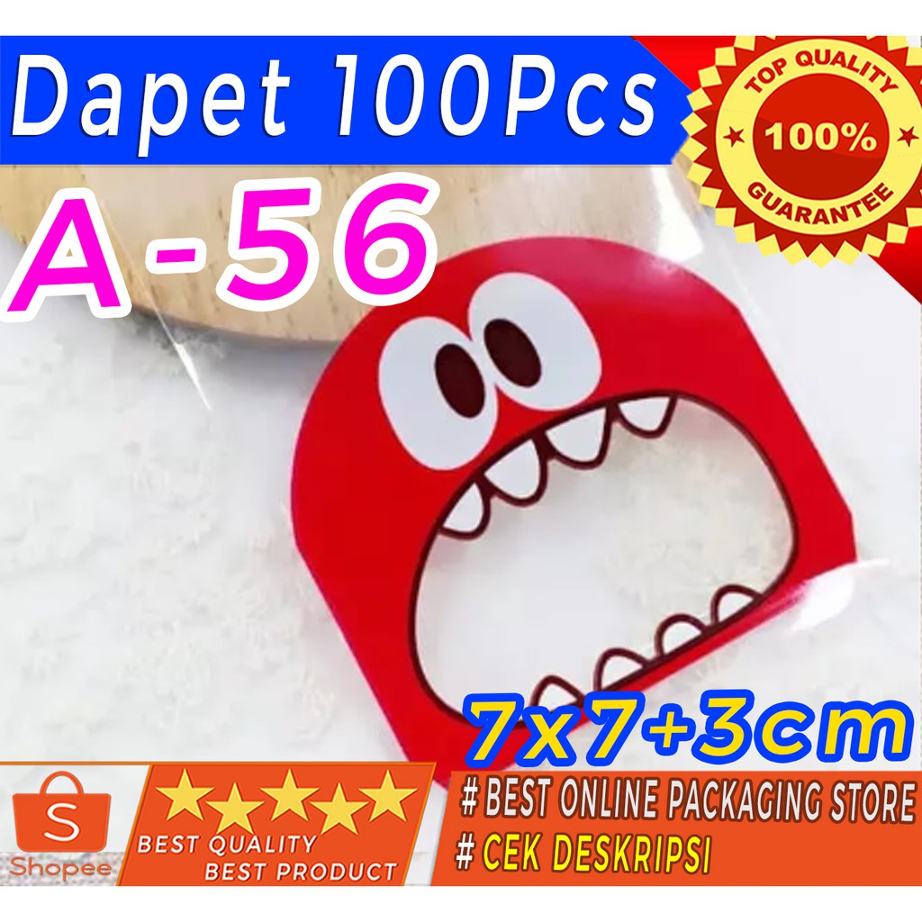 

TERLENGKAP&TERMURAH ) COOKIES BAG / PLASTIK COOKIES MOTIF 7x10 A-56 isi 100lbr