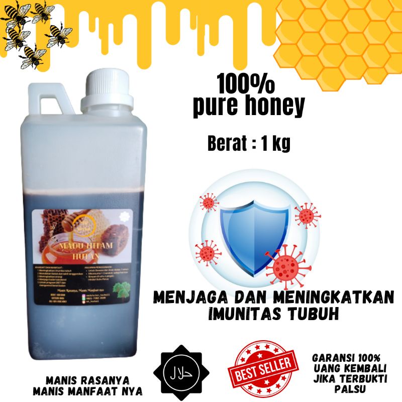 

Madu Hutan Hitam Asli 100% Berat 1 kg