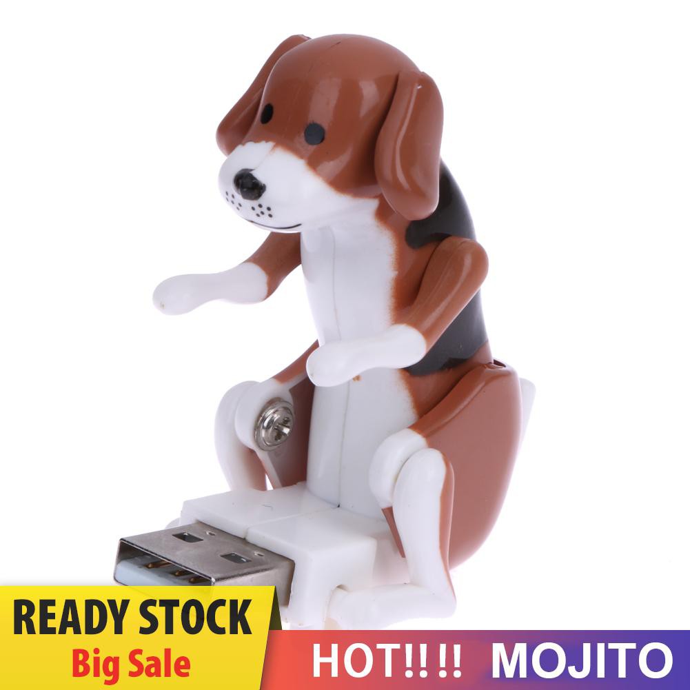 OMJIT Portable Mini Cute USB Funny Humping Spot Dog Toy for Relieve Pressure Gift