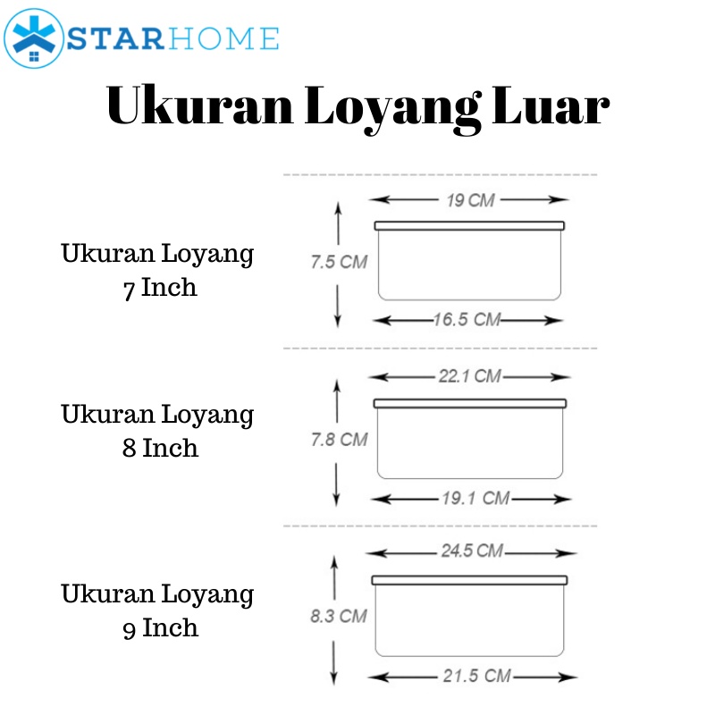 Loyang Kue Bolu Anti Lengket Loyang Cake Shiffon Loyang Kue Ulang Tahun Kue Pernikahan Baking Pan