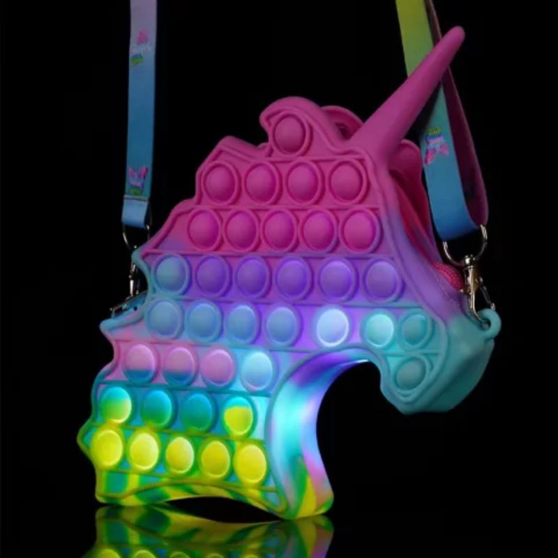 Tas Pop it Unicorn Jumbo LED