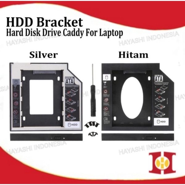 SSD HDD Second Caddy Slim 9.5mm 12.7mm Sata DVD Slot Hardisk Case