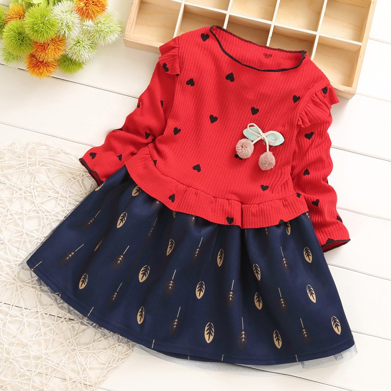 CHUBBI 12 Dress Anak Perempuan L.Panjang Print Love