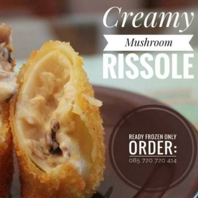 

Creamy mushroom rissole