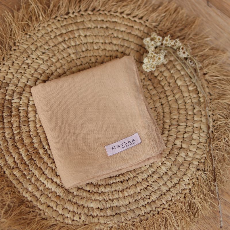 Katalog DAILY HIJAB SQUARE/ POLYCOTTON /Bella square-Caramel