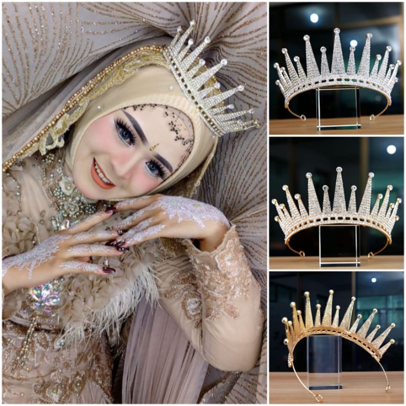 Mahkota wedding / Mahkota pengantin / Mahkota murah / Mahkota hijab