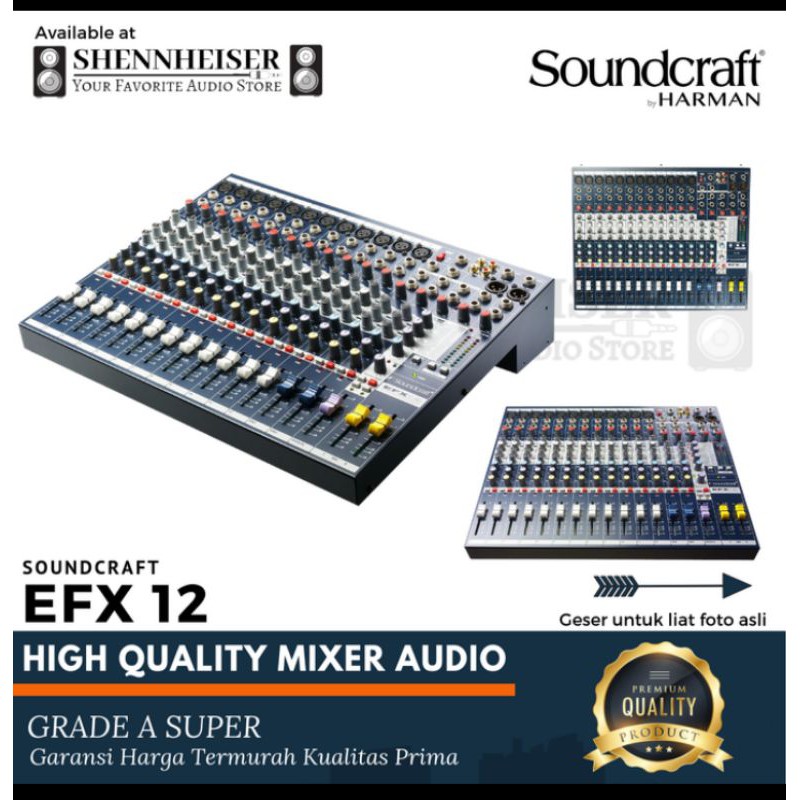 Mixer soundcraft EFX 12 12channel