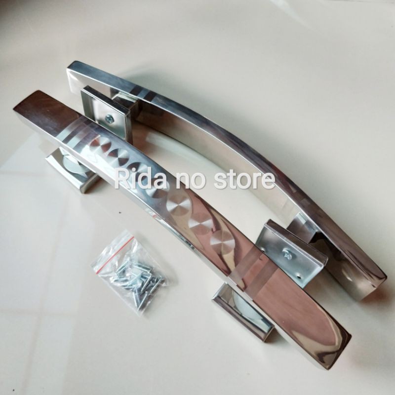 handle pintu rumah minimalis 33 cm - gagang pintu rumah - tarikan pintu - 100% BAHAN STAINLESS