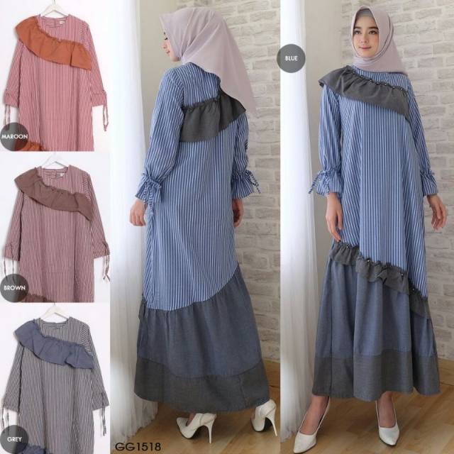 GAMIS LIE PEARLY FIT TO L BAJU GAMIS WANITA FASHION MUSLIM TERBARU REAL PICT GAMIS TRENDY ORIGINAL